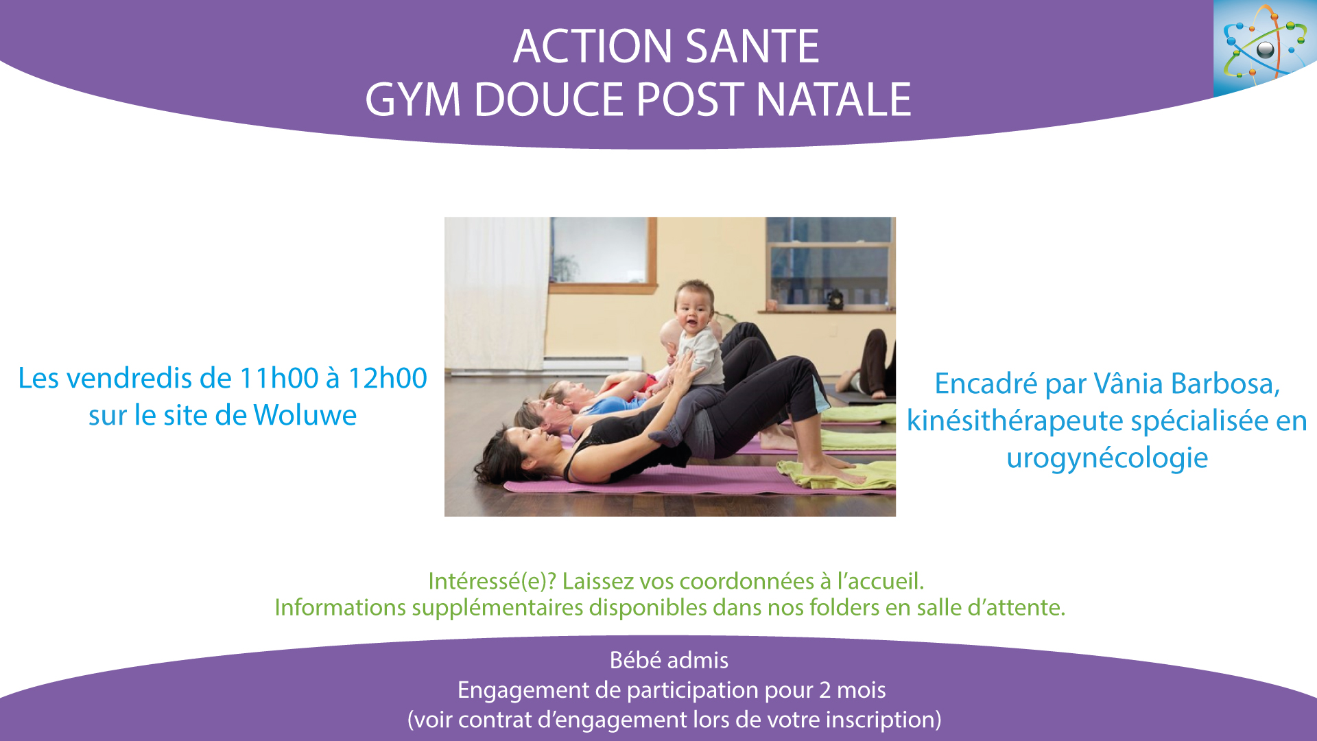 Gym douce post natale Maison Médicale UNIVERS SANTE